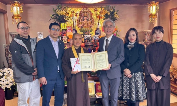 Vị Ni sư Việt Nam nhận giải thưởng cao quý của Nhật