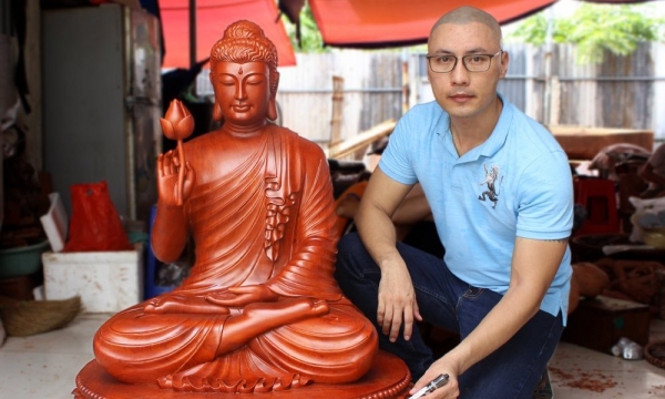 Phật tử Nguyễn Ngọc Phương: 'Tôi tu 'pháp môn' tạo tượng Phật'