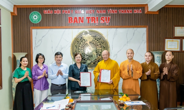Thanh Hóa: Phật giáo ký kết phối hợp với UBMTTQVN tỉnh
