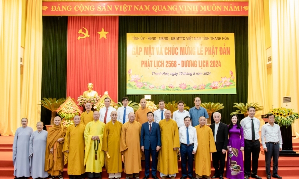 Bí thư Tỉnh ủy tỉnh Thanh Hóa đánh giá cao đóng góp của Phật giáo