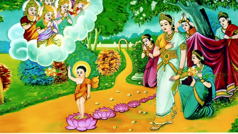Lễ Phật đản là ngày Đức Phật Thích Ca Mâu Ni chào đời tại vườn Lâm Tỳ Ni, tiếng Pali gọi là Vesak, tiếng Phạn là Vaisakha (nhằm ngày 15 tháng tư âm lịch, năm 624 Trước Công Nguyên), một ngày rất quan trọng trong truyền thống Phật giáo. Ảnh minh 