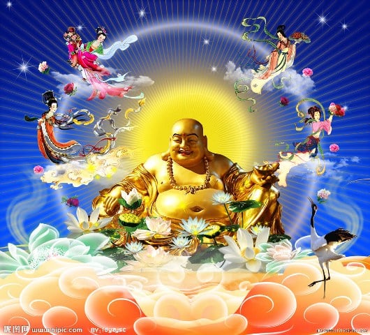 Theo kinh điển, Phật Di Lặc sẽ là người kế vị của vị Phật lịch sử Thích Ca Mâu Ni, người sáng lập ra đạo Phật.
