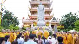 Đồng Tháp: Lễ An vị Tôn tượng Bồ tát Địa Tạng tại chùa Vĩnh Tràng