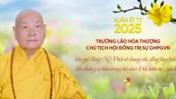 Năm Ất Tỵ 2025: Trưởng lão Hòa thượng Chủ tịch HĐTS kêu gọi Tăng Ni, Phật tử chung sức, đồng lòng hướng đến những sự kiện trọng đại của đất nước