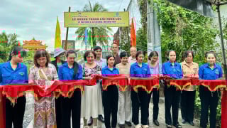 Đồng Tháp: Chùa Phước Quang kết họp tổ chức khánh thành cầu giao thông nông thôn