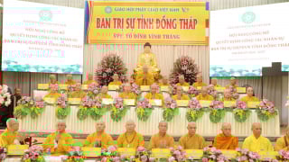 Đồng Tháp [Video]: Hội nghị công bố công tác nhân sự Ban Trị sự GHPGVN tỉnh nhiệm kỳ 2022 – 2027