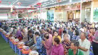 Đồng Tháp: Chùa Phổ Tịnh tổ chức chương trình từ thiện nhân mùa Vu lan Báo hiếu