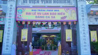 Đồng Tháp: Đại lễ Vu lan, dâng Ca-sa tại chùa Tịnh Nghiêm, phường Mỹ Phong