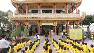 H.Gò Công Tây: Chùa Linh Sơn tổ chức sinh hoạt hè lần thứ nhất với chủ đề “Con Về Bên Phật”