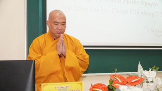 Tiền Giang: Thượng tọa Thích Phước Nguyên chia sẻ đề tài “Giới và Luật – Trách nhiệm của vị Trụ trì”