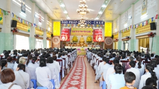 Tiền Giang: Khóa tu “Một ngày An lạc” kính mừng Phật Thành Đạo tại chùa Vĩnh Tràng thành tựu tốt đẹp