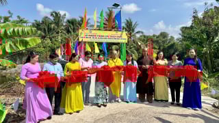 H.Gò Công Đông: Khánh thành công trình cầu nông thôn chào mừng Đại lễ Phật đản Vesak 2025