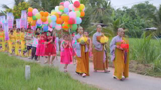 H.Châu Thành: Chùa Trường Phước tổ chức bộ hành chào mừng Đại lễ Phật Đản LHQ Vesak 2025