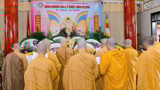 H.Gò Công Tây: Ban Trị sự GHPGVN huyện trang nghiêm tổ chức Đại lễ Phật Đản Vesak PL.2569 