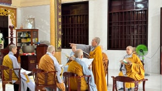 Tiền Giang: Phân ban Ni giới tỉnh thực hiện nghi thức kiết giới tại một số tự viện Ni