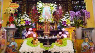 Chùa Bửu Hưng (phường Mỹ Tho) trang nghiêm lễ tiểu tường cố Hòa thượng Thích Thiện Duyên
