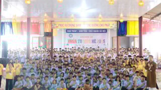 Khai mạc Khóa tu mùa hè lần thứ VI tại chùa Phước Huệ, xã An Hữu, tỉnh Đồng Tháp