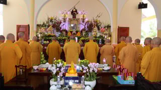 Đồng Tháp: Chùa Linh Quang (xã Bình Trưng) trang nghiêm Húy kỵ cố Hòa thượng Thích Nhuận Hiền lần thứ 17