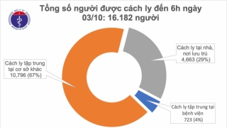 Đã bao nhiêu ngày không có ca nhiễm mới trong cộng đồng: Tính đến ngày 3/10/2020 là 31 ngày