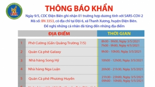 Thông báo khẩn: Điện Biên khẩn tìm người tại 12 địa điểm