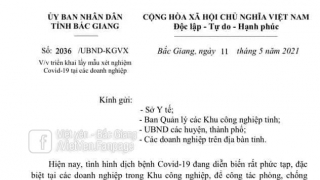 Bắc Giang chuyển từ thế “chạy theo” sang “tấn công” trong xét nghiệm COVID-19