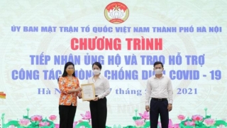 MTTQ TP. Hà Nội tiếp nhận 11,370 tỷ đồng ủng hộ công tác phòng, chống dịch COVID-19