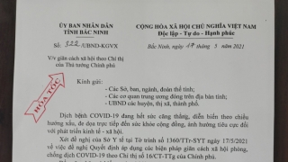 Bắc Ninh: Từ 14h chiều nay cách ly xã hội toàn huyện Yên Phong