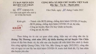 Bắc Giang: Khẩn cấp truy tìm nữ công nhân trốn khỏi khu cách ly