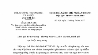 Bảo đảm an toàn cho trẻ em trong đại dịch COVID-19