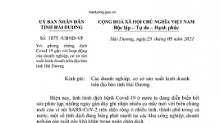 Hải Dương: Tăng cường phòng, chống dịch COVID-19 trong hoạt động giao thông vận tải và sản xuất kinh doanh