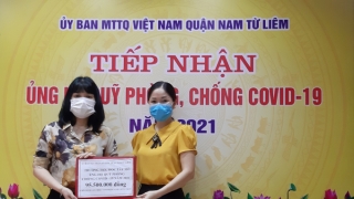 Trường Tiểu học Tây Mỗ ủng hộ Quỹ Phòng chống dịch COVID-19