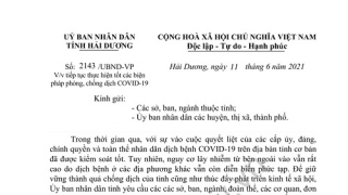 Hải Dương: Cho phép vận chuyển hành khách công cộng liên tỉnh, nội tỉnh được hoạt động trở lại từ 0 giờ 00 phút ngày 12/6/2021