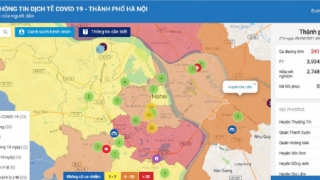 Từ hôm nay, người Hà Nội có thể tự tra thông tin dịch tễ trên bản đồ COVID-19