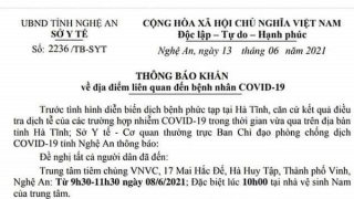 Nghệ An: Truy vết được 16 F1 liên quan bệnh nhân người Hà Tĩnh tại Trung tâm tiêm chủng VNVC