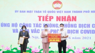 Hà Nội: Tiếp nhận hơn 2 tỷ đồng ủng hộ phòng, chống dịch COVID-19