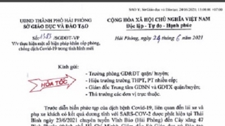 Hải phòng: Học sinh lớp 12 huyện Vĩnh Bảo tạm dừng đến trường, thực hiện ôn thi tốt nghiệp theo hình thức trực tuyến