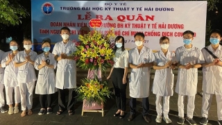 Hơn 300 giảng viên, sinh viên Trường Đại học Kỹ thuật Y tế Hải Dương tình nguyện hỗ trợ TP. Hồ Chí Minh chống dịch COVID-19