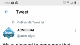 VINBRAIN giành giải thưởng quốc tế 'Công nghiệp ACM SIGAI 2021 cho sản phẩm trí tuệ nhân tạo xuất sắc nhất'