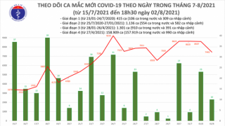 Tối 2/8: Thêm 4.254 người mắc COVID-19, nâng số ca mắc trong ngày lên 7.455