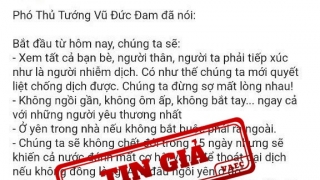 Hà Nội: Xử phạt 6 người đăng thông tin sai về phát ngôn của Phó Thủ tướng Vũ Đức Đam