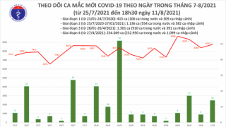 Tối 11/8 có thêm 3.964 ca nhiễm mới, nâng tổng số ca trong ngày là 8.766 ca