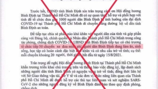 Bình Định: Giả công văn của Chủ tịch tỉnh đưa người ra khỏi vùng dịch