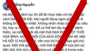 TP.HCM: Xử phạt nhiều tài khoản Facebook đăng tin sai sự thật về COVID-19