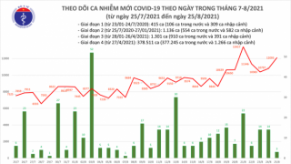 Tối 25/8: Ghi nhận 12.096 ca nhiễm mới, 7.646 bệnh nhân khỏi bệnh