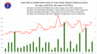 Tối 7/9: Ghi nhận 14.208 ca nhiễm mới, 10.253 bệnh nhân khỏi bệnh