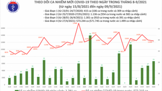 Tối 9/9: Ghi nhận 12.420 ca nhiễm mới, 12.523 bệnh nhân khỏi bệnh