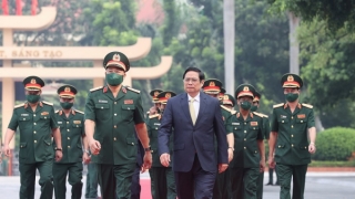 Thủ tướng Phạm Minh Chính dự Lễ khai giảng năm học 2021 - 2022 tại Học viện Quốc phòng