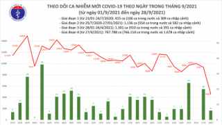 Tối 28/9: Ghi nhận 4.589 ca nhiễm mới, 21.487 bệnh nhân khỏi bệnh