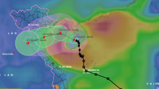 Trong 24 giờ tới, bão số 7 đi vào Vịnh Bắc bộ