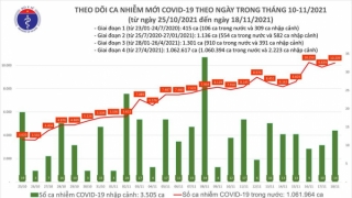 Tối 18/11: Ghi nhận 10.223 ca nhiễm mới, 6.723 bệnh nhân khỏi bệnh